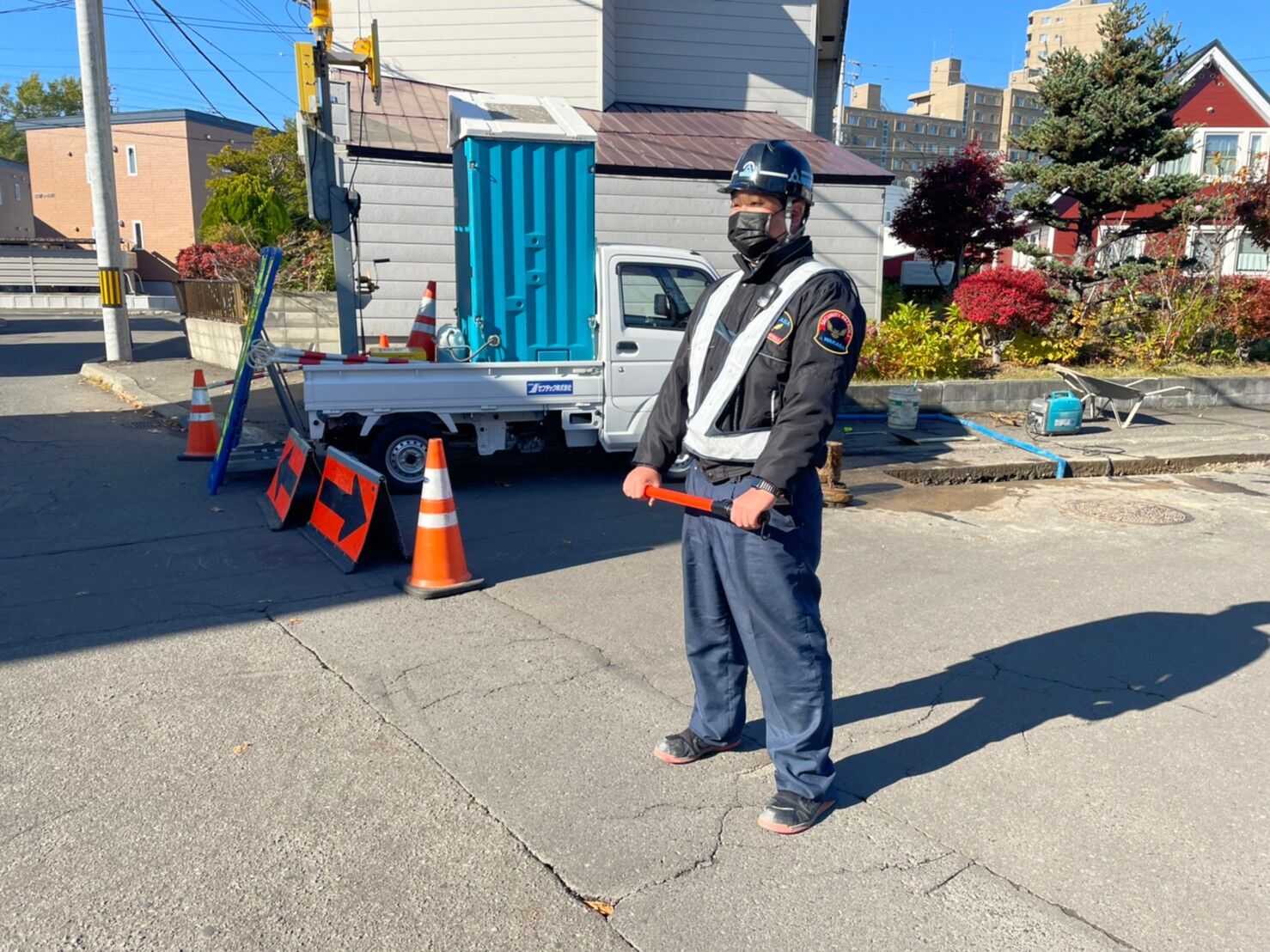 本日は現場の見回りを行いました 株式会社wakabaでは札幌 岩見沢 仙台 郡山で警備員の正社員 アルバイトを募集しております