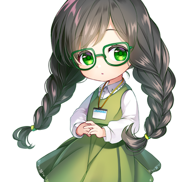 女の子１眼鏡あり